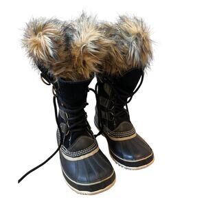 Sorel Joan of Artic Black Waterproof Boots